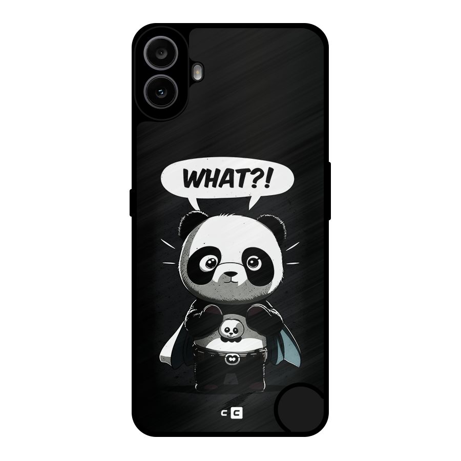 Panda What Confused Metal Back Case for Nothing CMF Phone 1