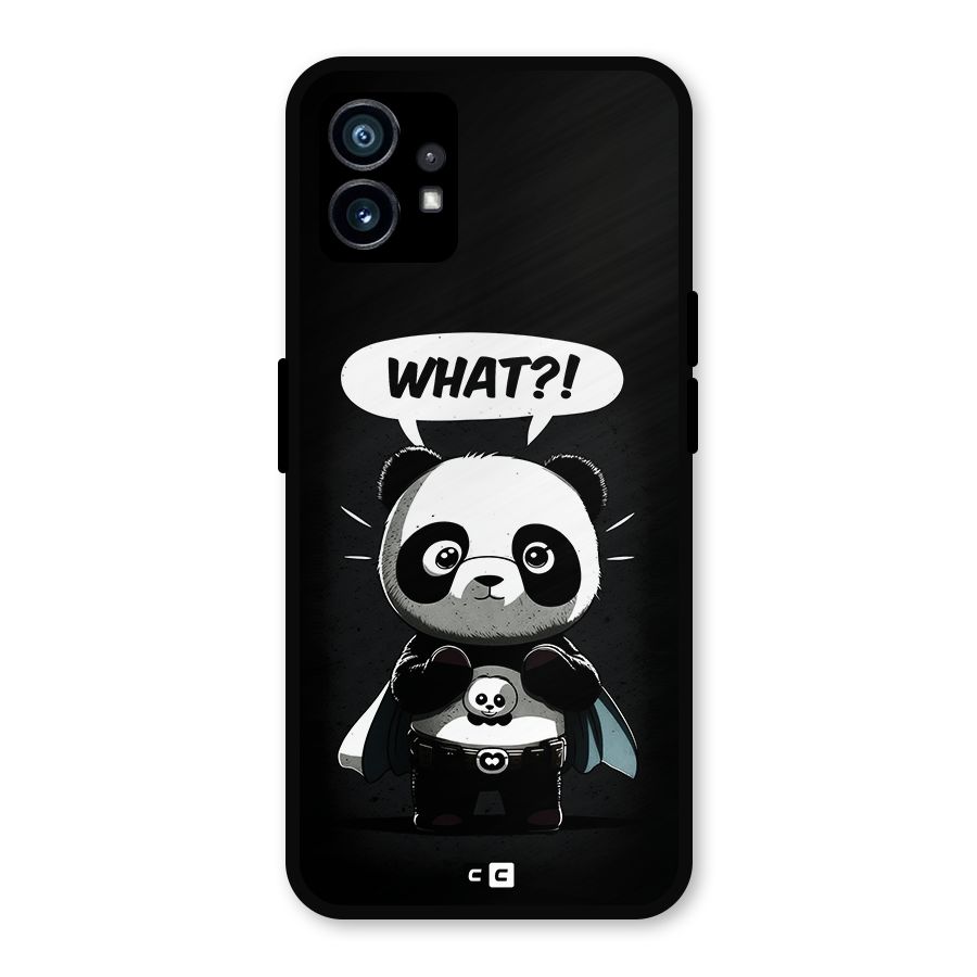 Panda What Confused Metal Back Case for Nothing Phone 1