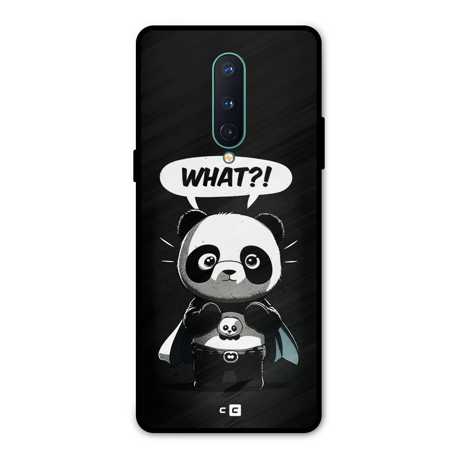 Panda What Confused Metal Back Case for OnePlus 8