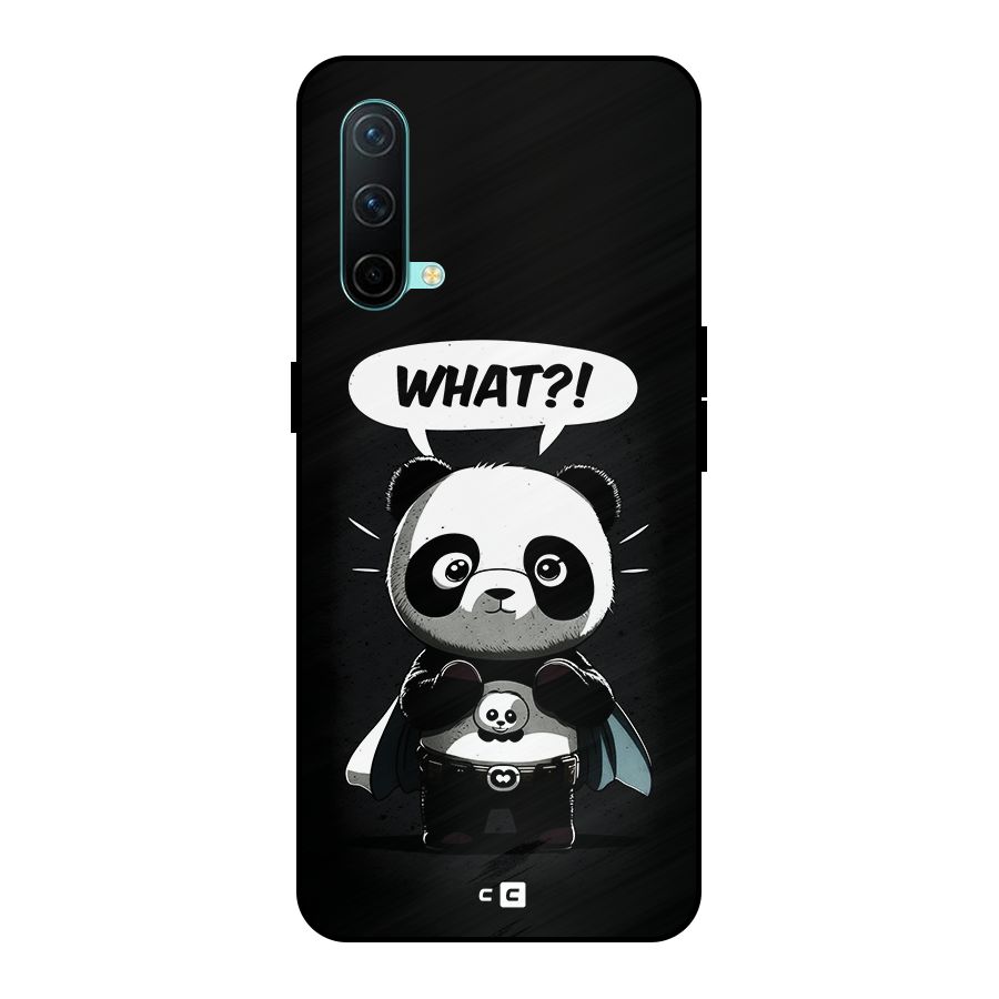 Panda What Confused Metal Back Case for OnePlus Nord CE 5G