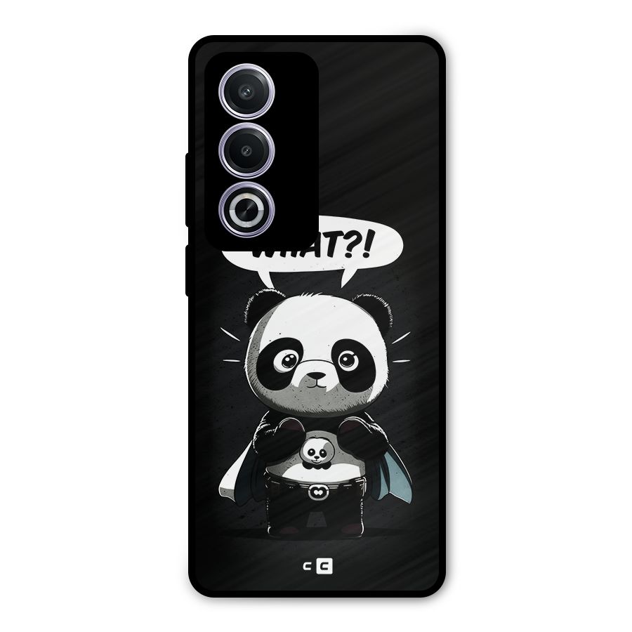 Panda What Confused Metal Back Case for Oppo A3 Pro