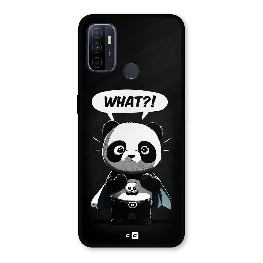Panda What Confused Metal Back Case for Oppo A53