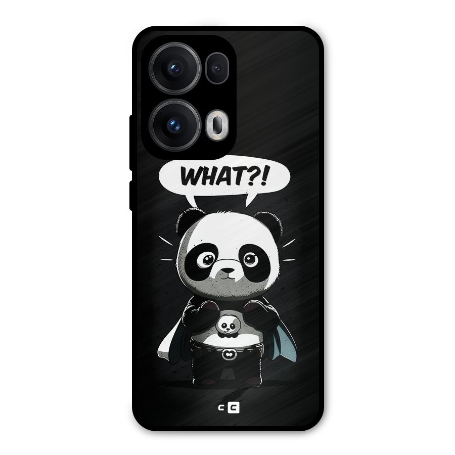 Panda What Confused Metal Back Case for Oppo Reno13 Pro