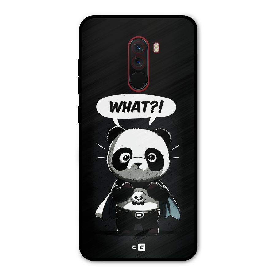 Panda What Confused Metal Back Case for Poco F1