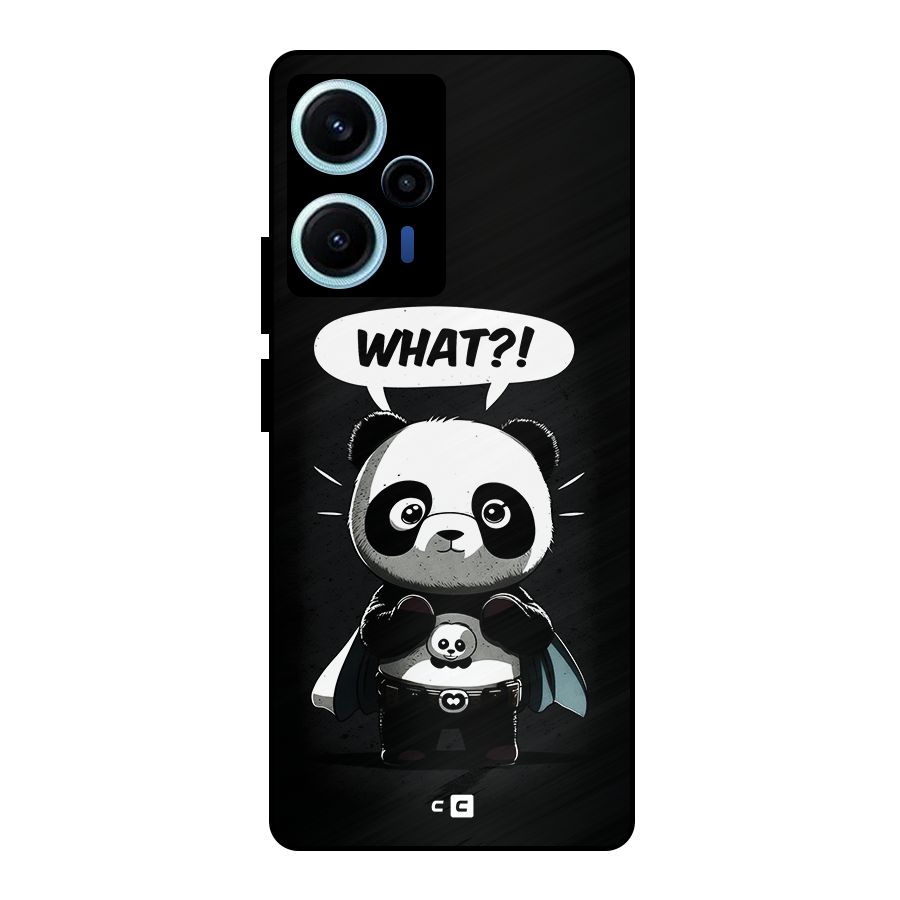 Panda What Confused Metal Back Case for Poco F5