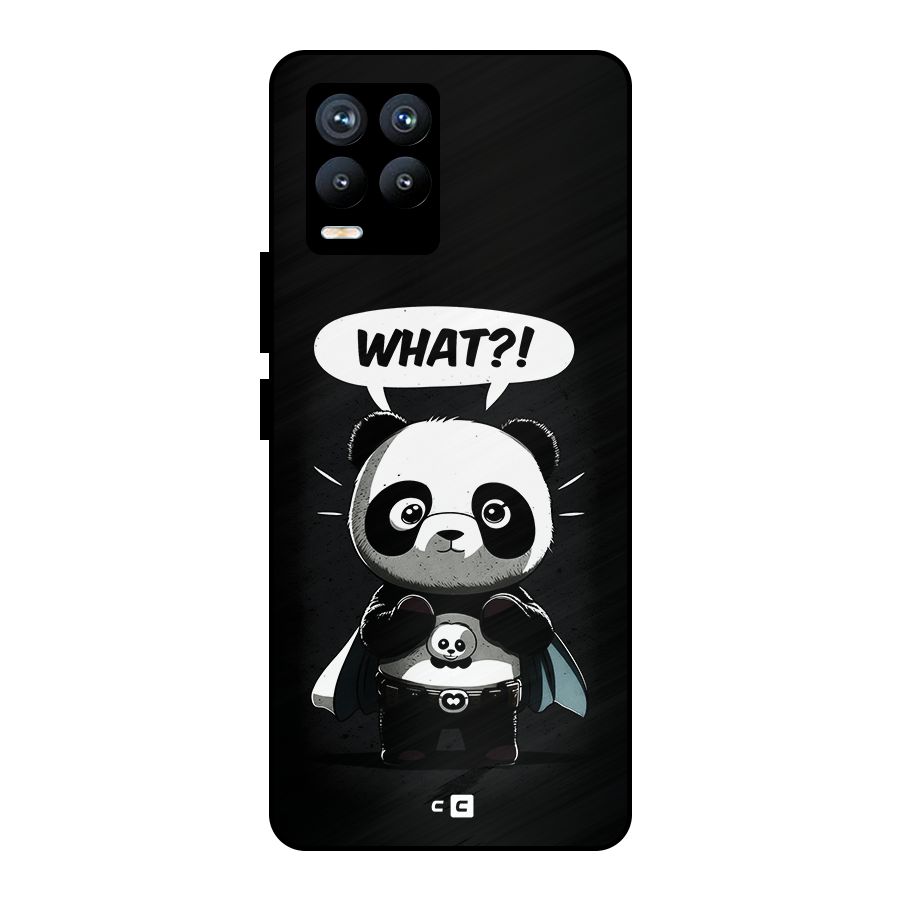 Panda What Confused Metal Back Case for Realme 8 Pro