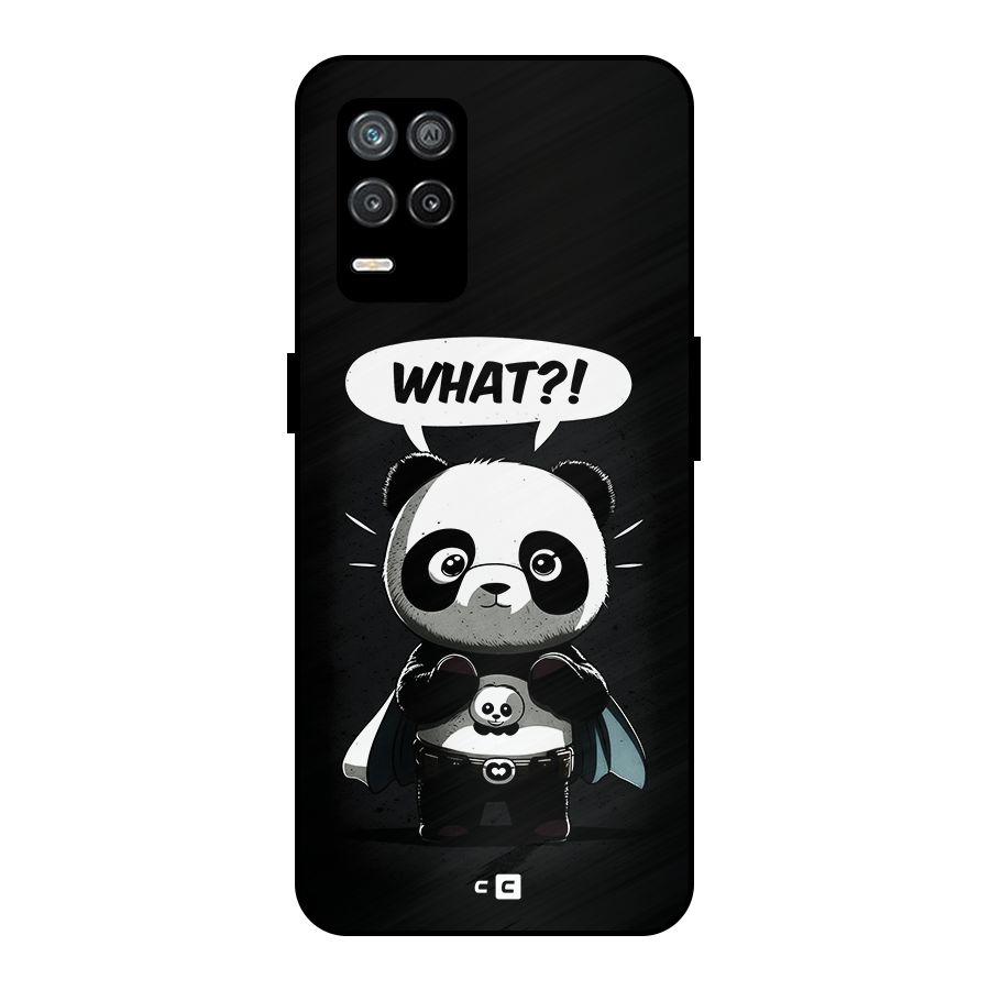 Panda What Confused Metal Back Case for Realme 8s 5G