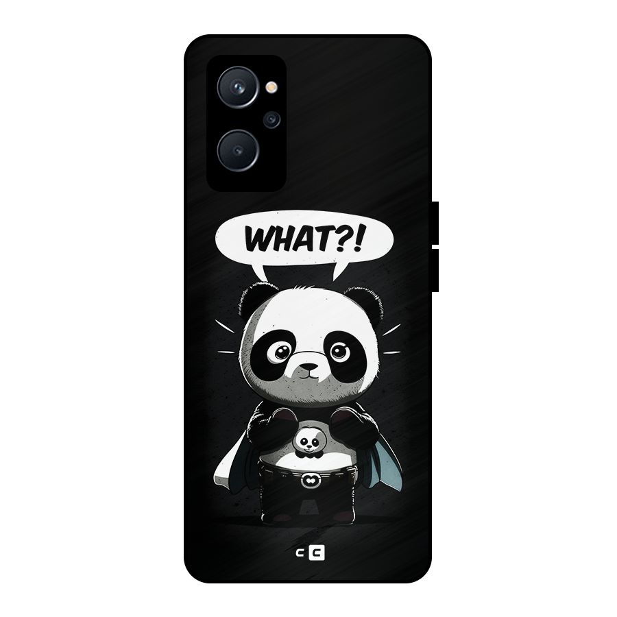 Panda What Confused Metal Back Case for Realme 9i 5G