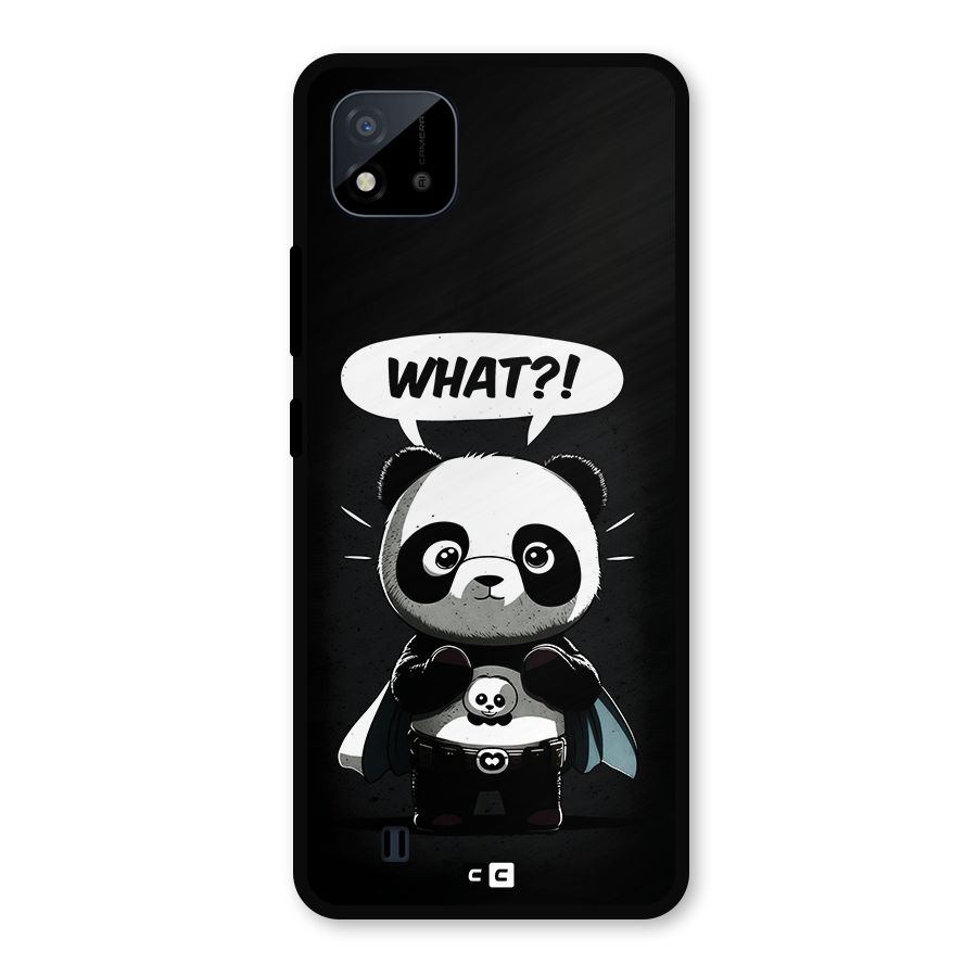 Panda What Confused Metal Back Case for Realme C11 2021