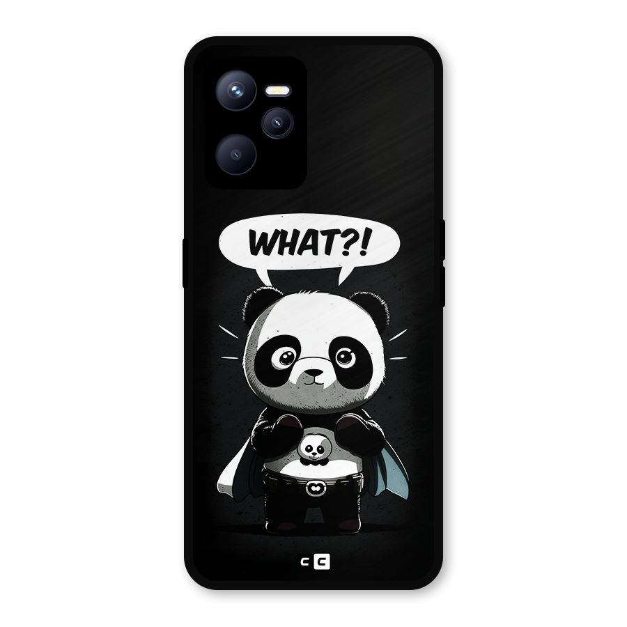 Panda What Confused Metal Back Case for Realme C35