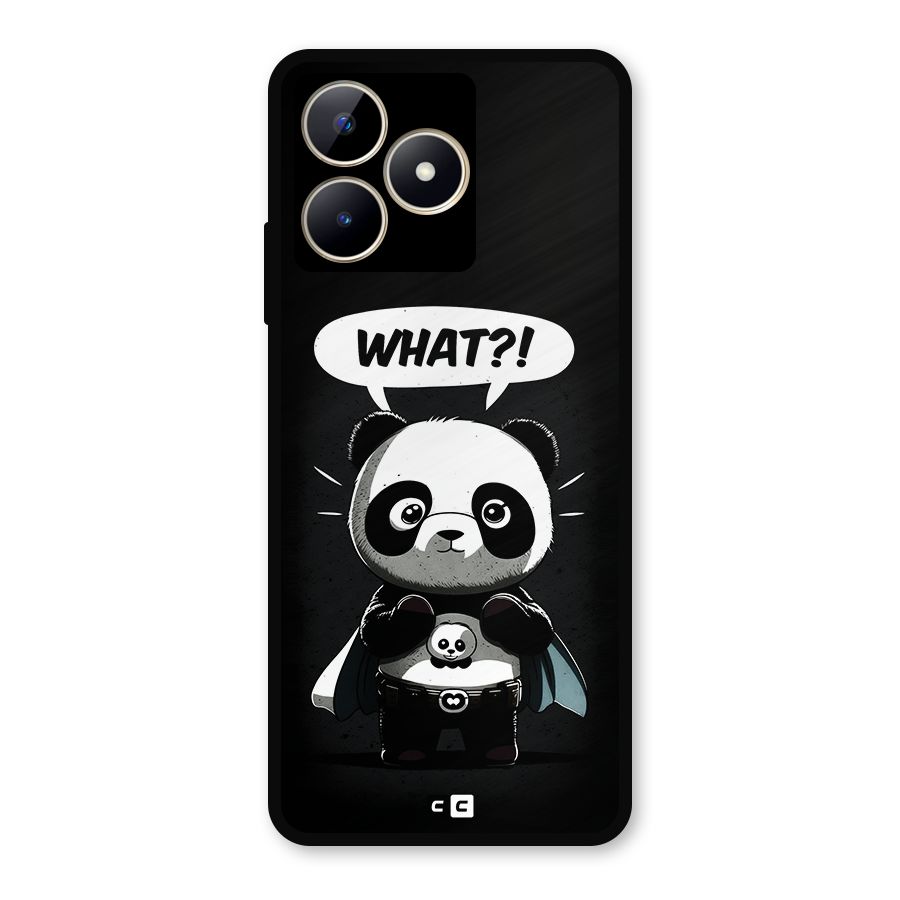Panda What Confused Metal Back Case for Realme C53
