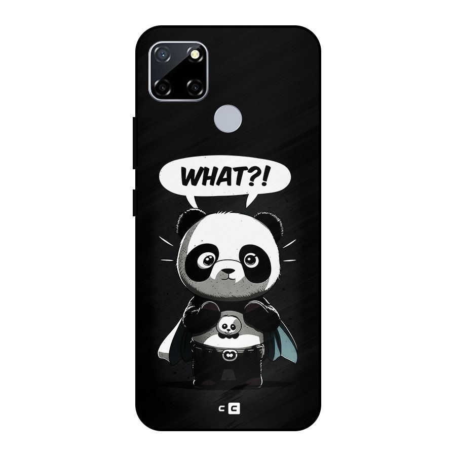 Panda What Confused Metal Back Case for Realme Narzo 30A