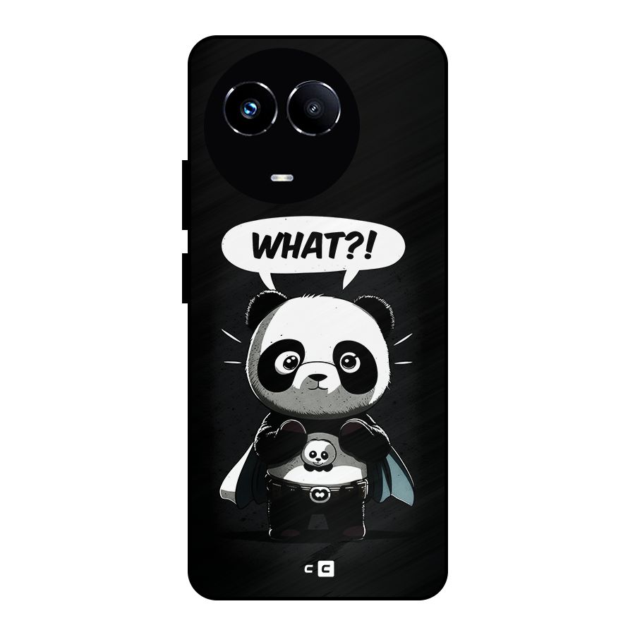 Panda What Confused Metal Back Case for Realme Narzo 60X