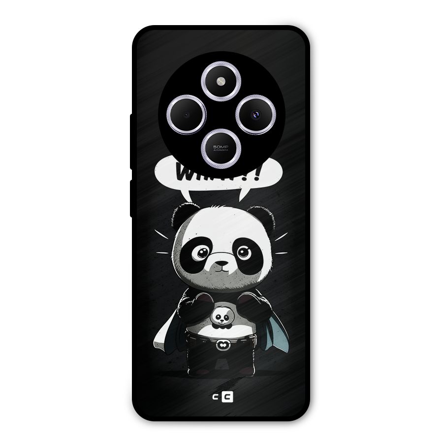 Panda What Confused Metal Back Case for Redmi A4