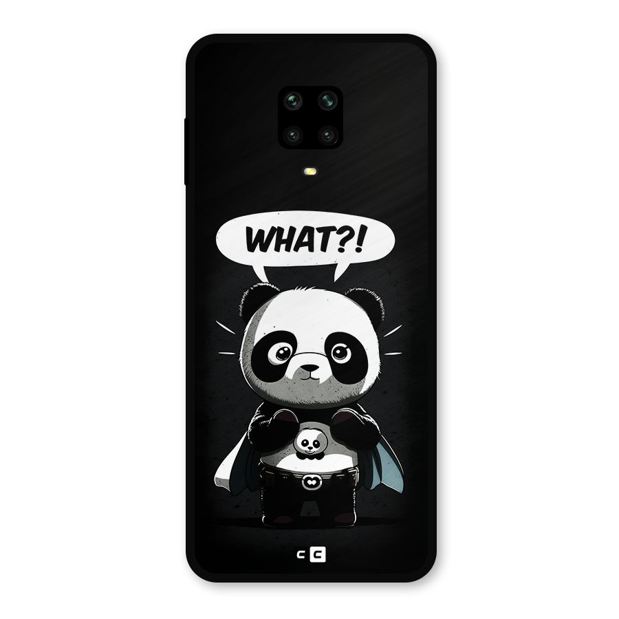 Panda What Confused Metal Back Case for Redmi Note 10 Lite