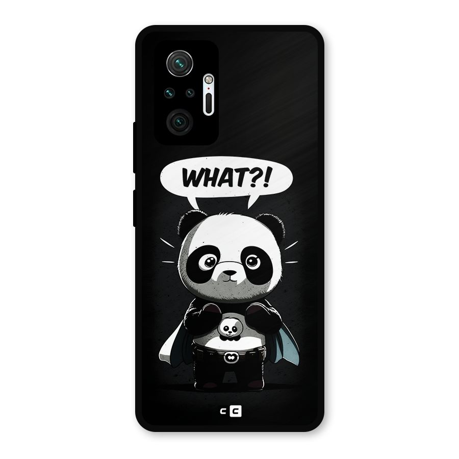 Panda What Confused Metal Back Case for Redmi Note 10 Pro Max