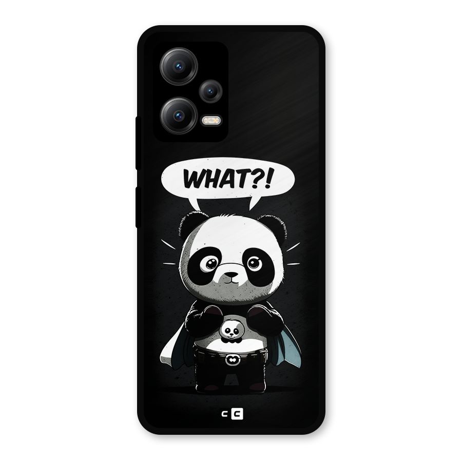Panda What Confused Metal Back Case for Redmi Note 12 5G