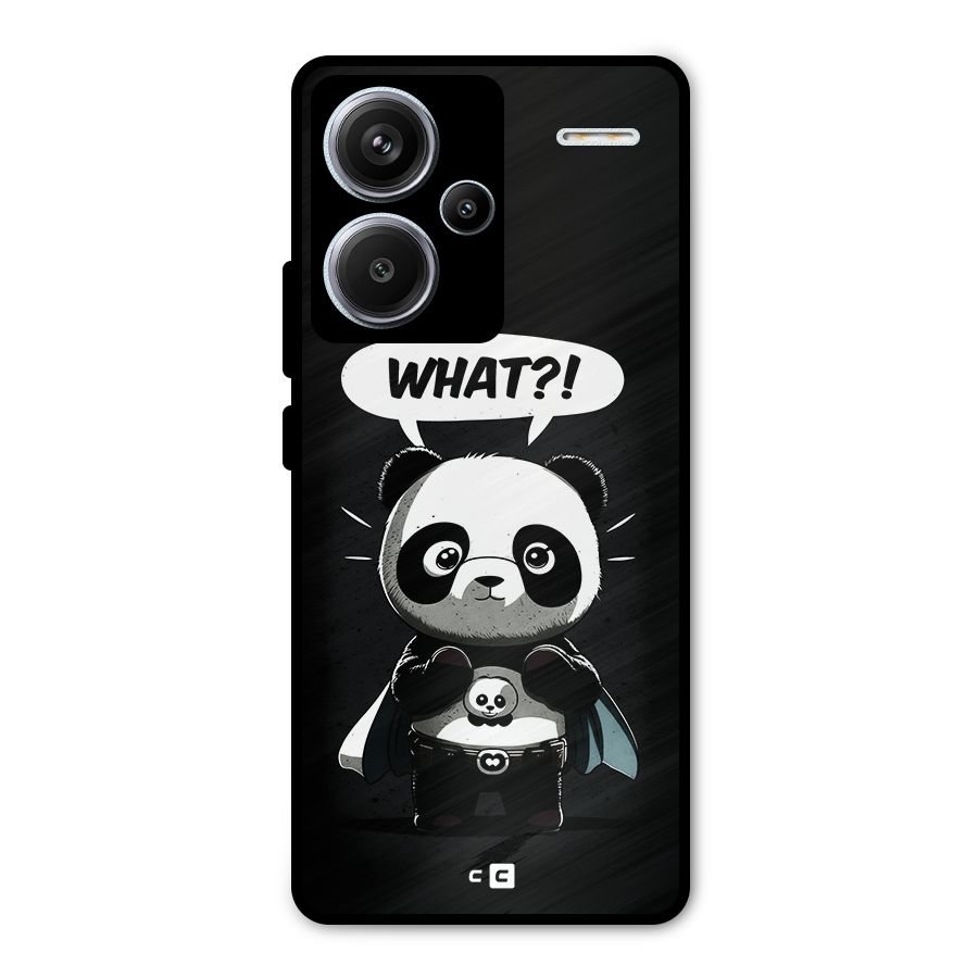 Panda What Confused Metal Back Case for Redmi Note 13 Pro Plus