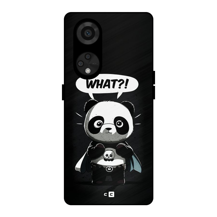 Panda What Confused Metal Back Case for Reno8 T 5G