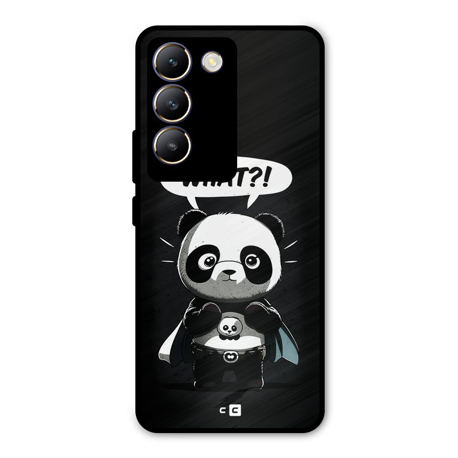 Panda What Confused Metal Back Case for Vivo T3 5G