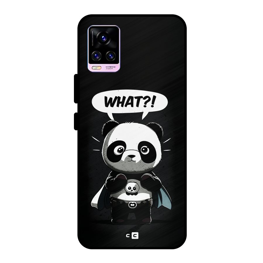 Panda What Confused Metal Back Case for Vivo V20 Pro