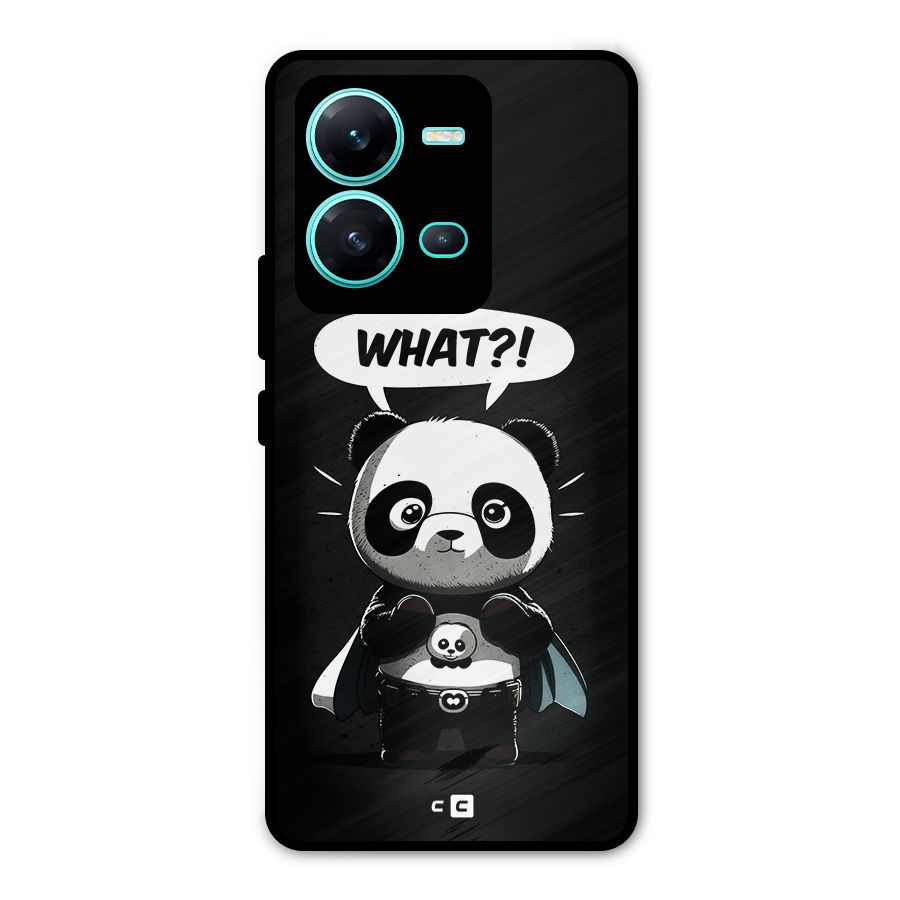 Panda What Confused Metal Back Case for Vivo V25