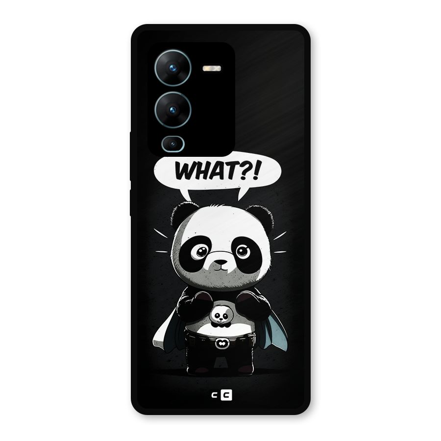 Panda What Confused Metal Back Case for Vivo V25 Pro