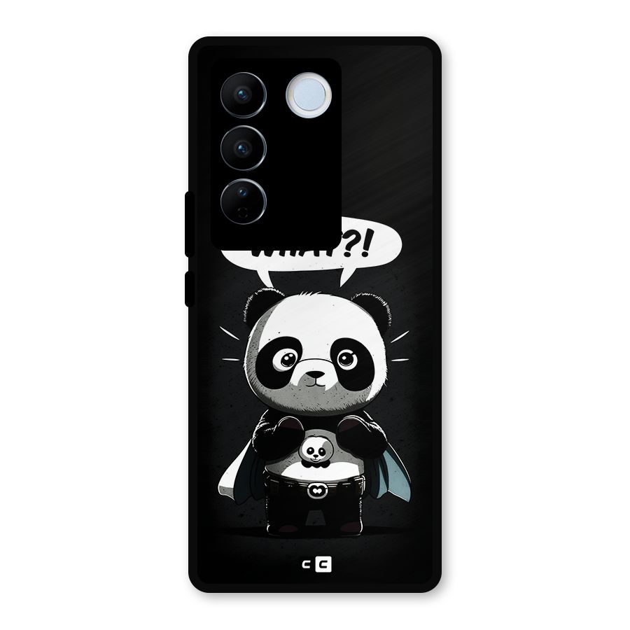 Panda What Confused Metal Back Case for Vivo V27