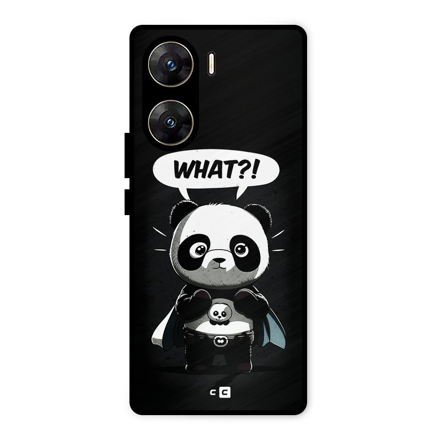 Panda What Confused Metal Back Case for Vivo V29e