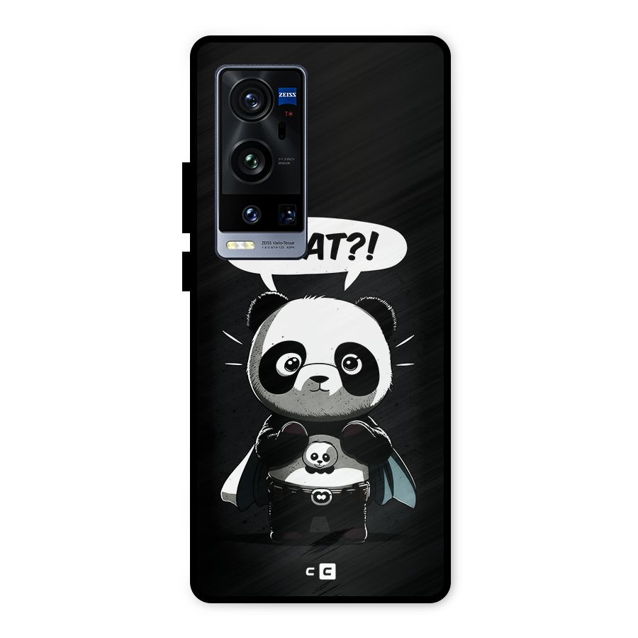 Panda What Confused Metal Back Case for Vivo X60 Pro Plus