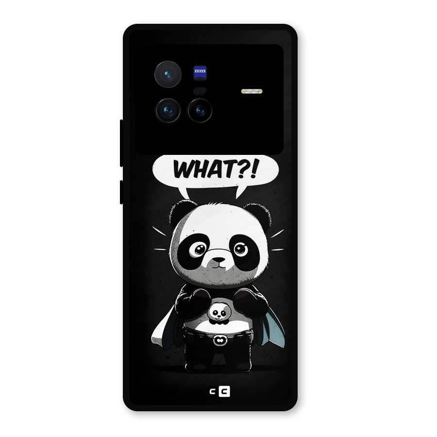 Panda What Confused Metal Back Case for Vivo X80