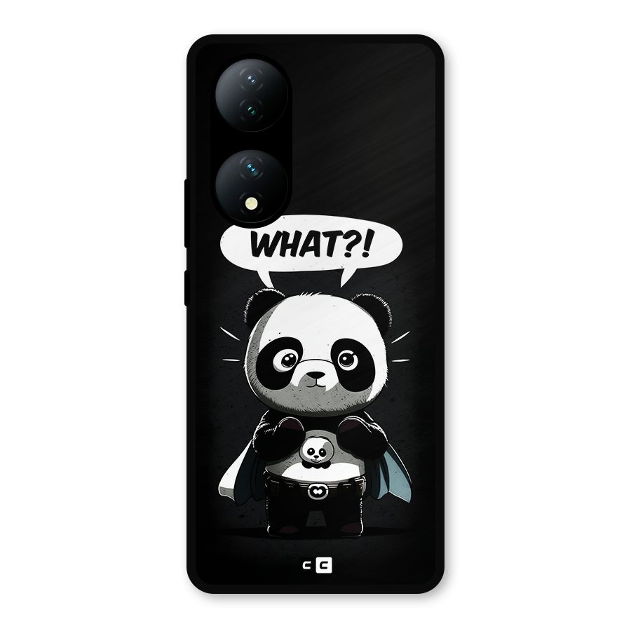 Panda What Confused Metal Back Case for Vivo Y100a