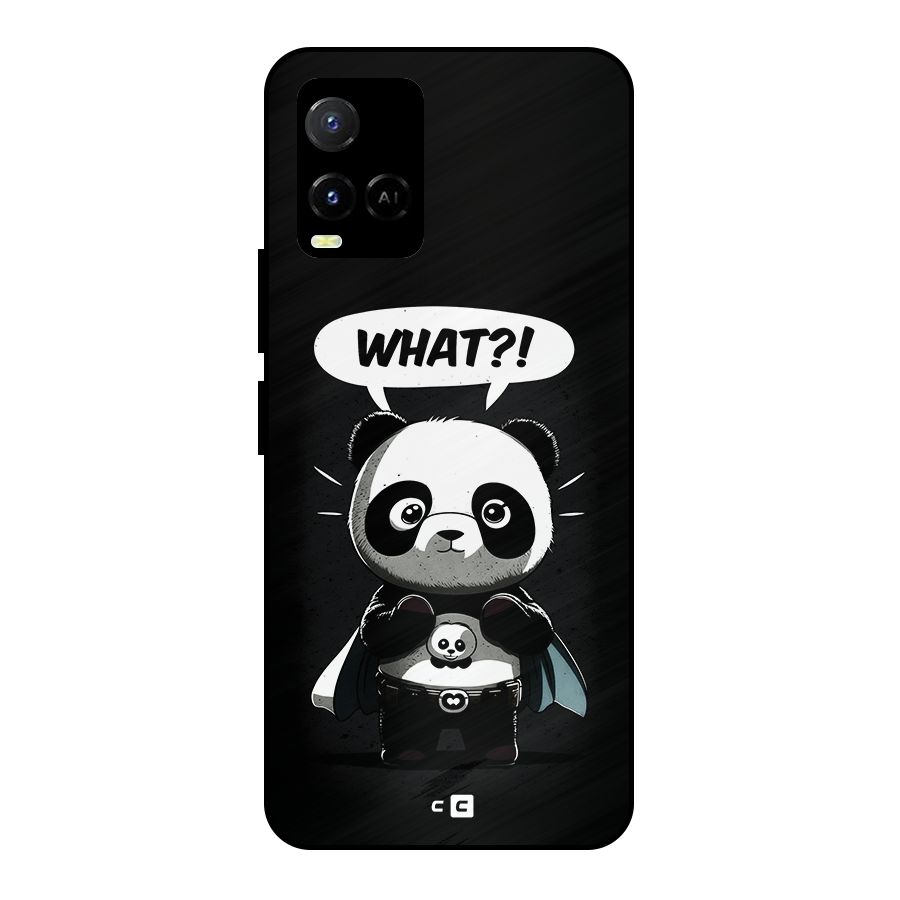 Panda What Confused Metal Back Case for Vivo Y21 2021