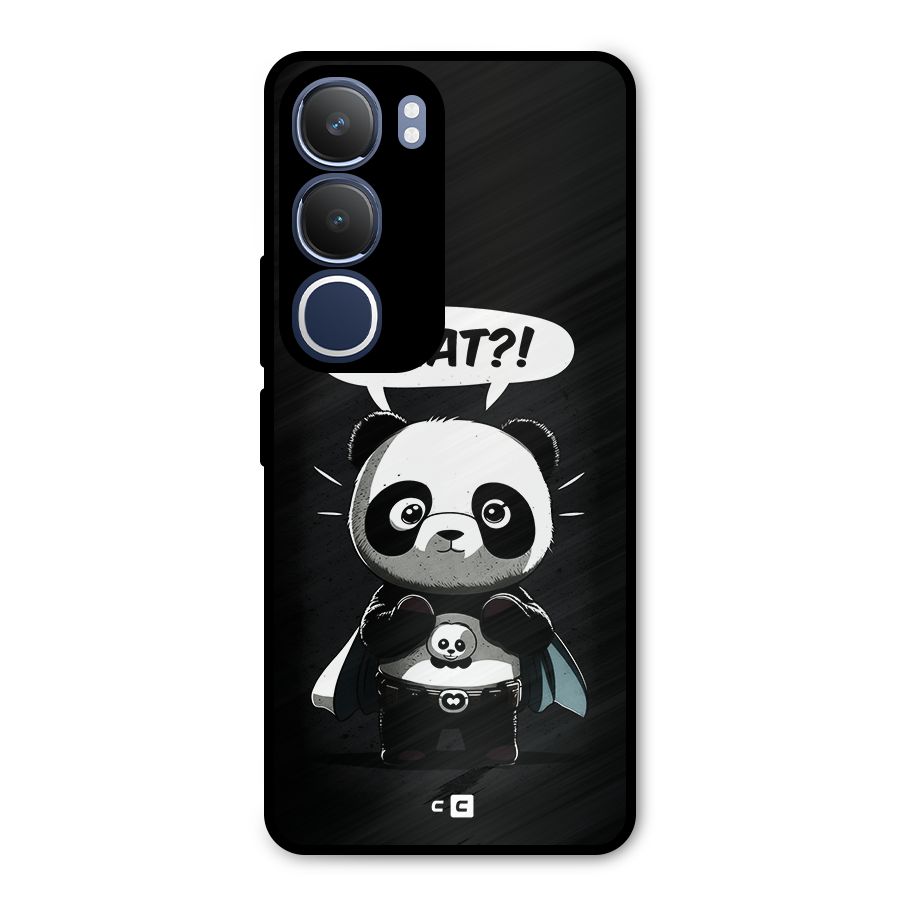 Panda What Confused Metal Back Case for Vivo Y29