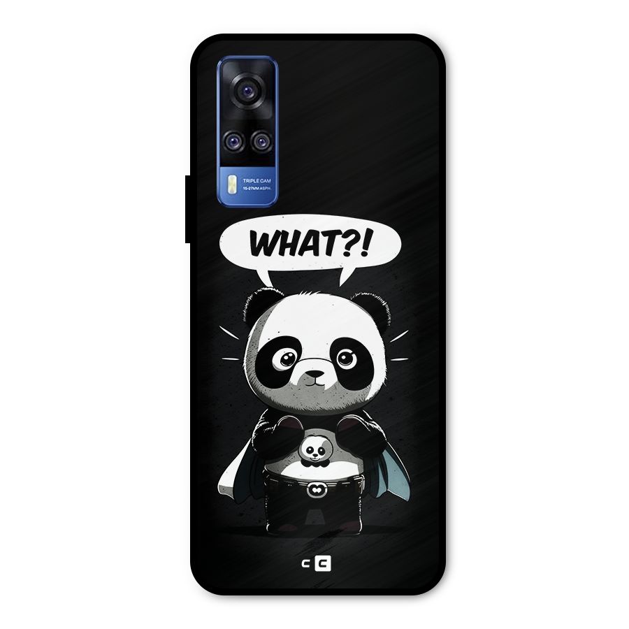 Panda What Confused Metal Back Case for Vivo Y31