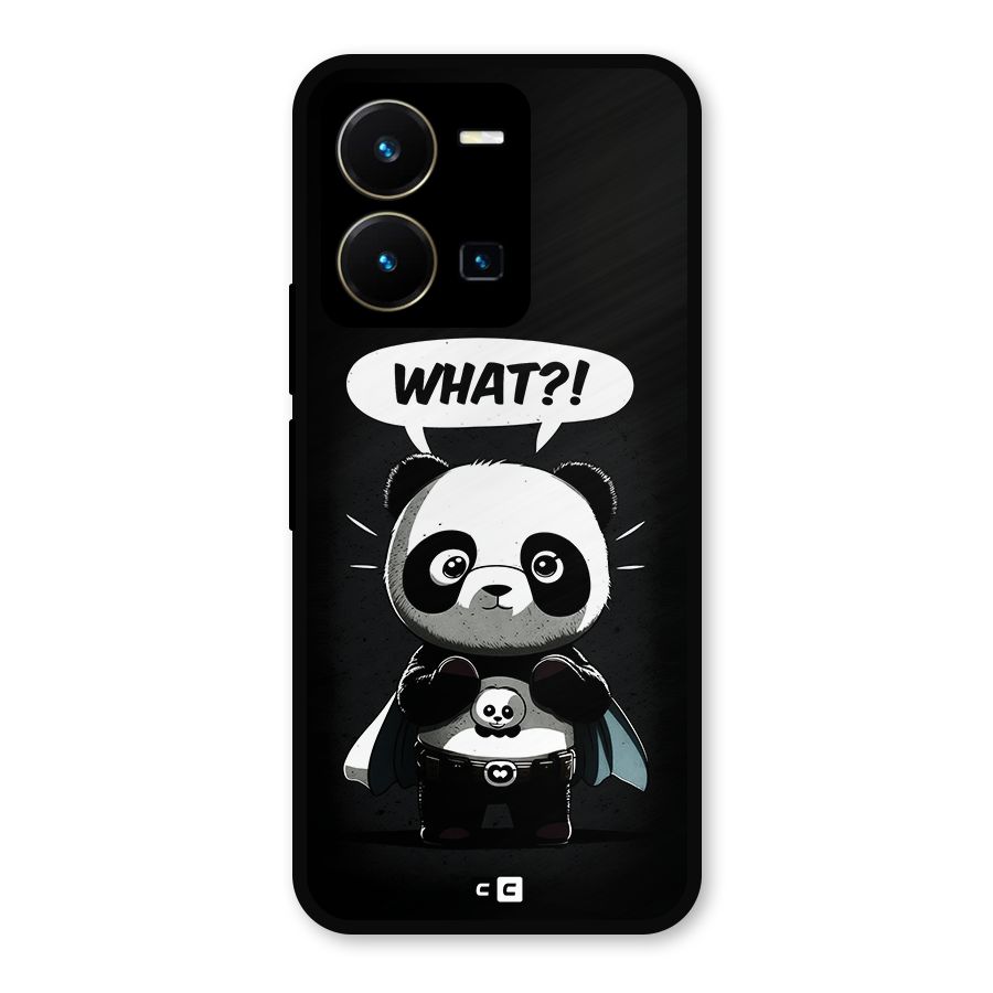 Panda What Confused Metal Back Case for Vivo Y35