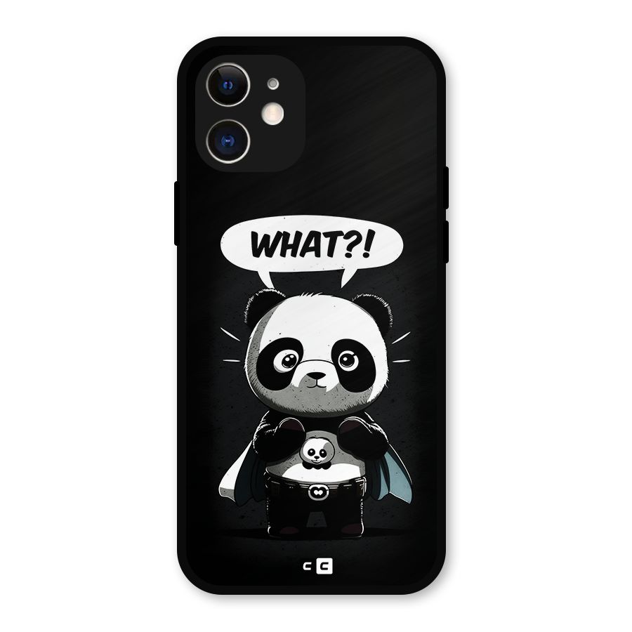 Panda What Confused Metal Back Case for iPhone 12