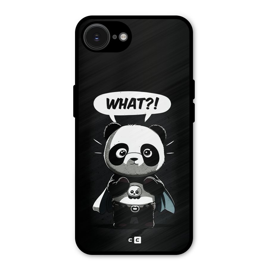 Panda What Confused Metal Back Case for iPhone 16e