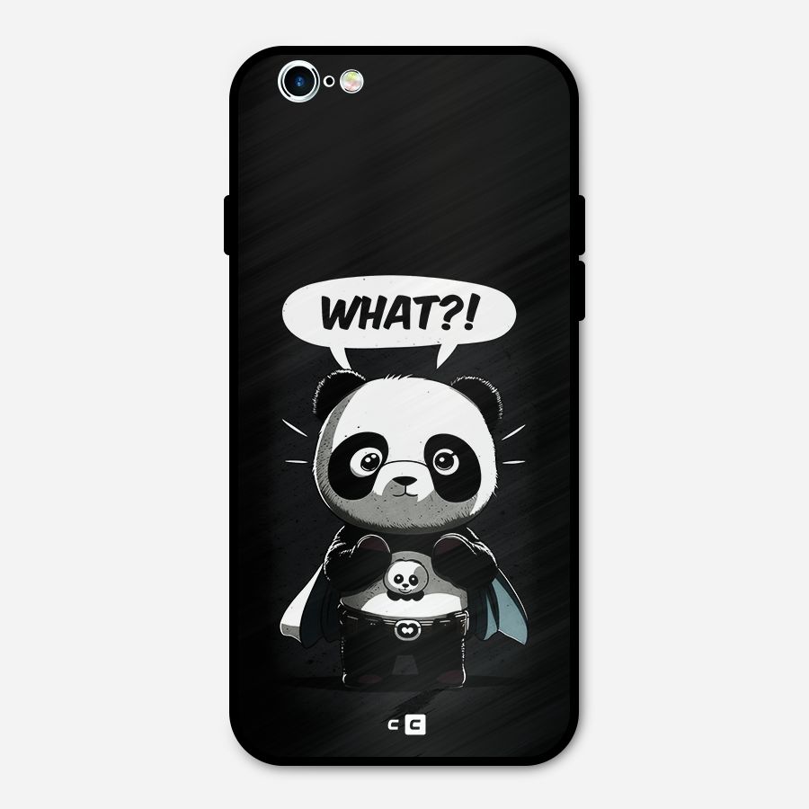 Panda What Confused Metal Back Case for iPhone 6 6s