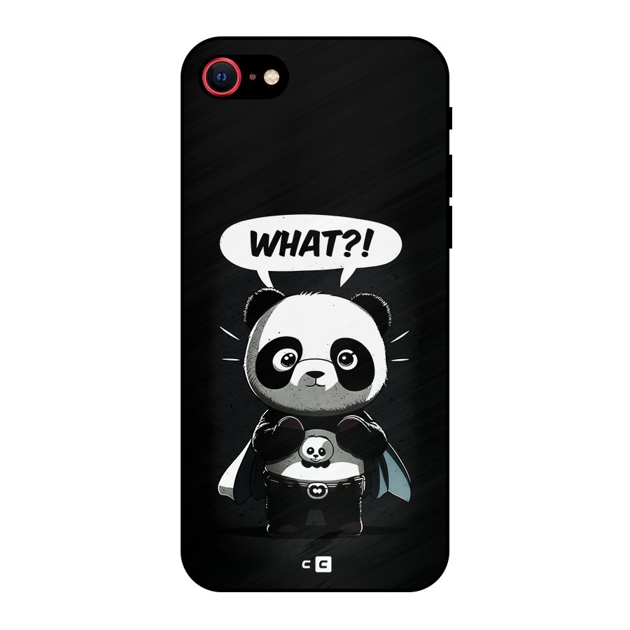 Panda What Confused Metal Back Case for iPhone 7