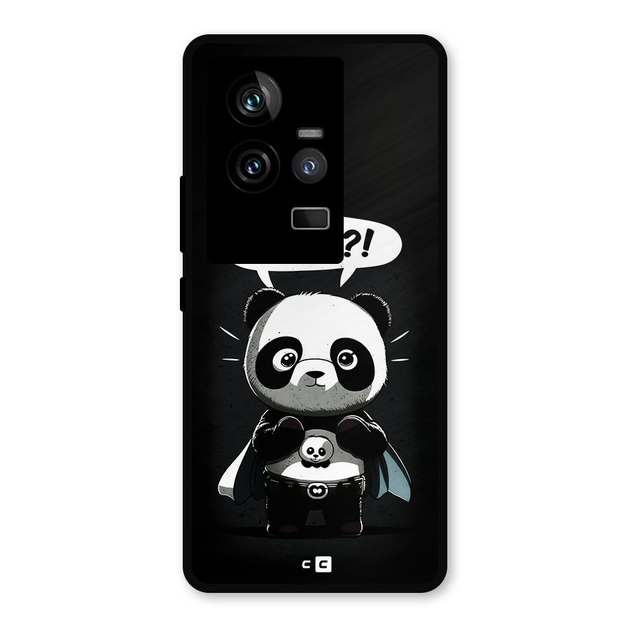 Panda What Confused Metal Back Case for iQOO 11 5G