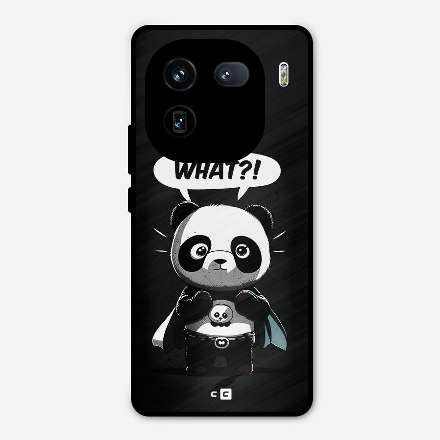 Panda What Confused Metal Back Case for iQOO 12