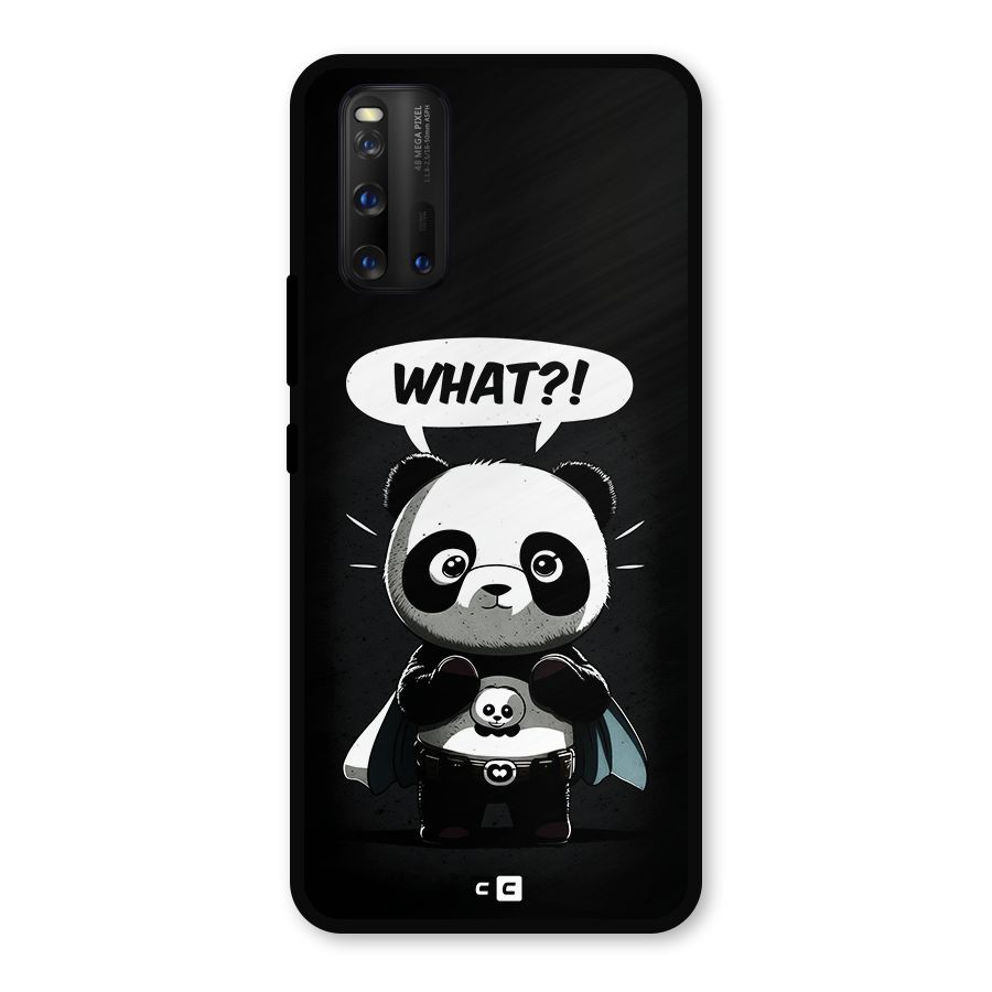 Panda What Confused Metal Back Case for iQOO 3