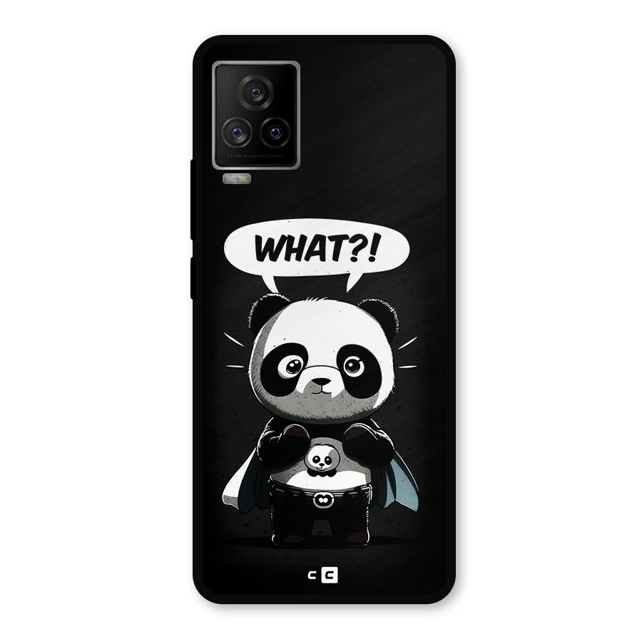 Panda What Confused Metal Back Case for iQOO 7 Legend 5G