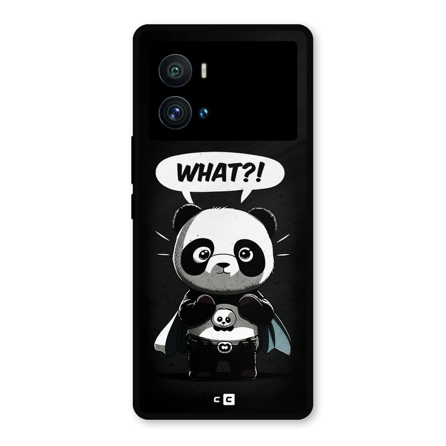 Panda What Confused Metal Back Case for iQOO 9 Pro