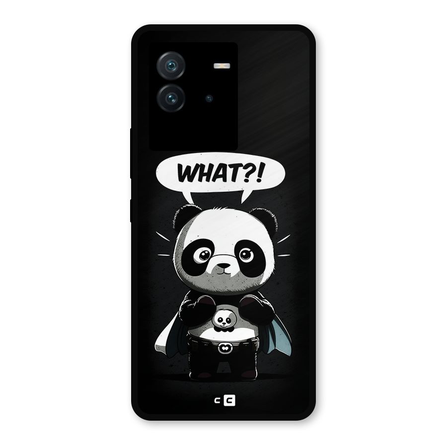 Panda What Confused Metal Back Case for iQOO Neo 6 5G