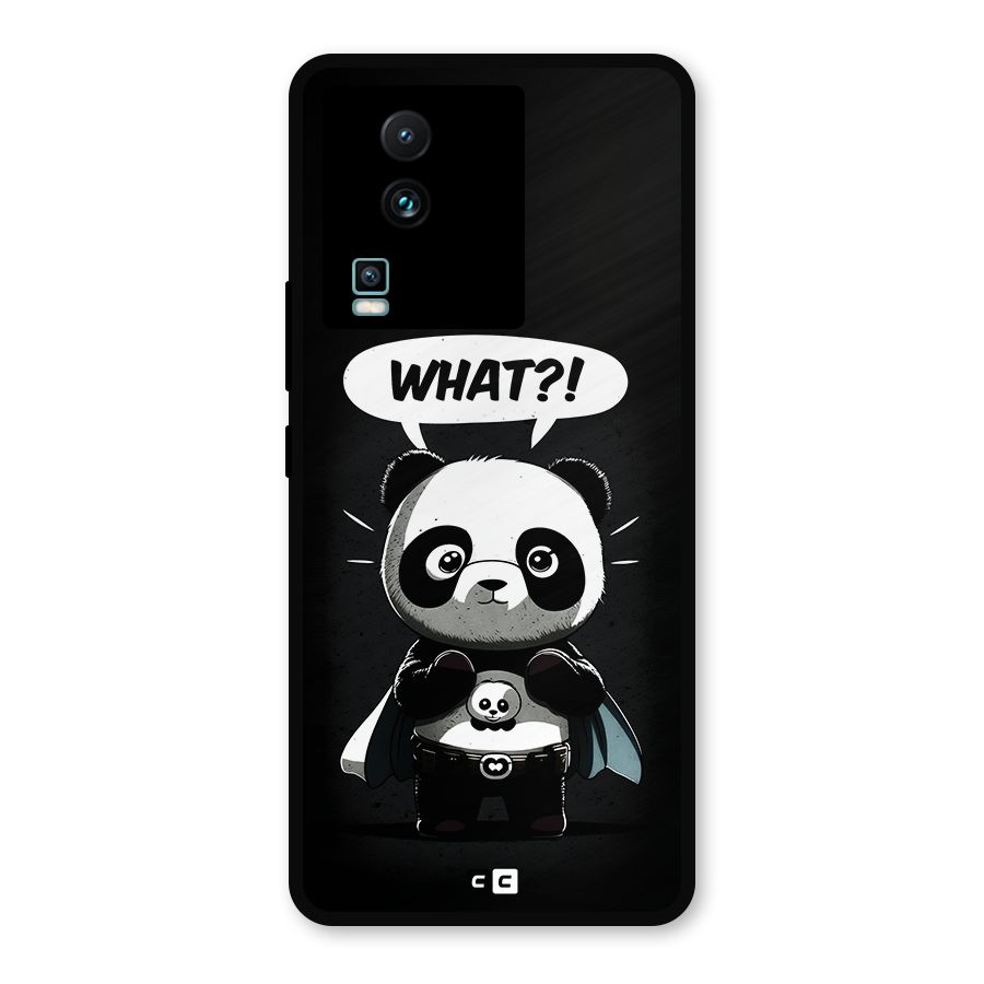 Panda What Confused Metal Back Case for iQOO Neo 7