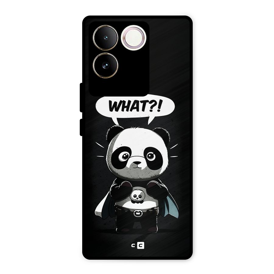 Panda What Confused Metal Back Case for iQOO Z7 Pro