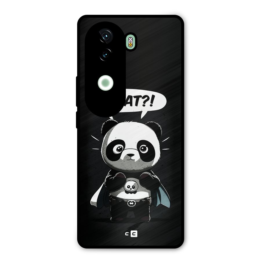 Panda What Confused Metal Back Case for iQOO Z9s