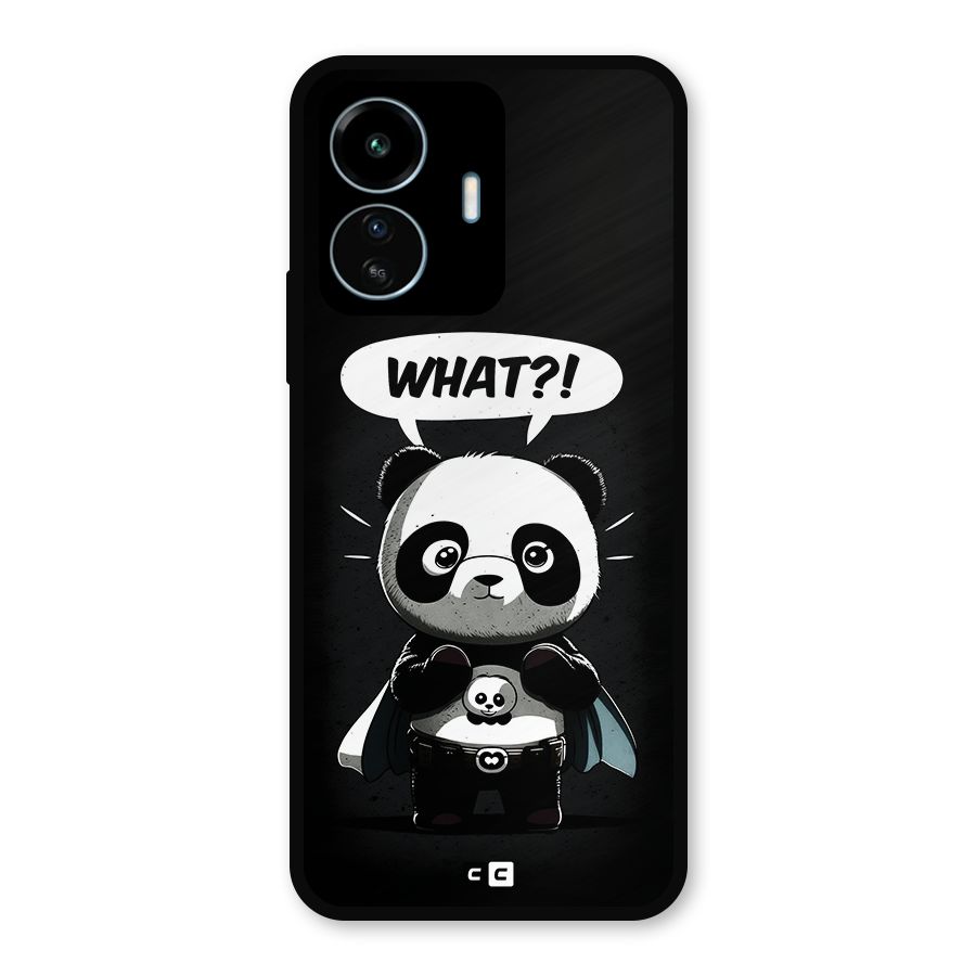 Panda What Confused Metal Back Case for vivo iQOO Z6 Lite 5G